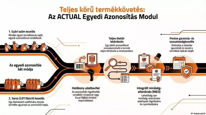 Egyedi azonosítás infografika