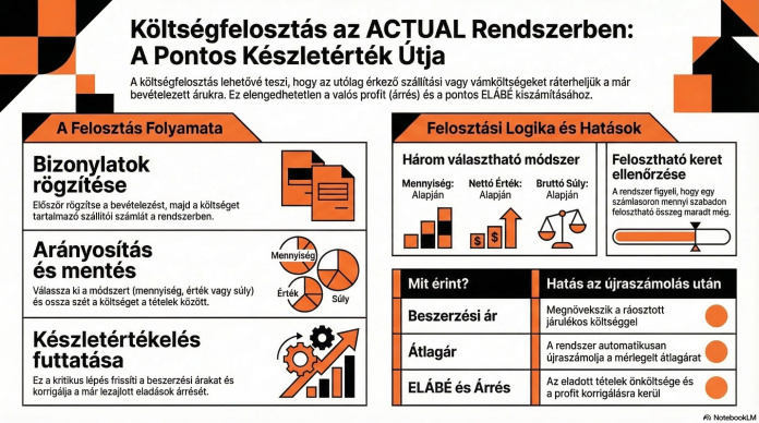 Költségfelosztás - infografika